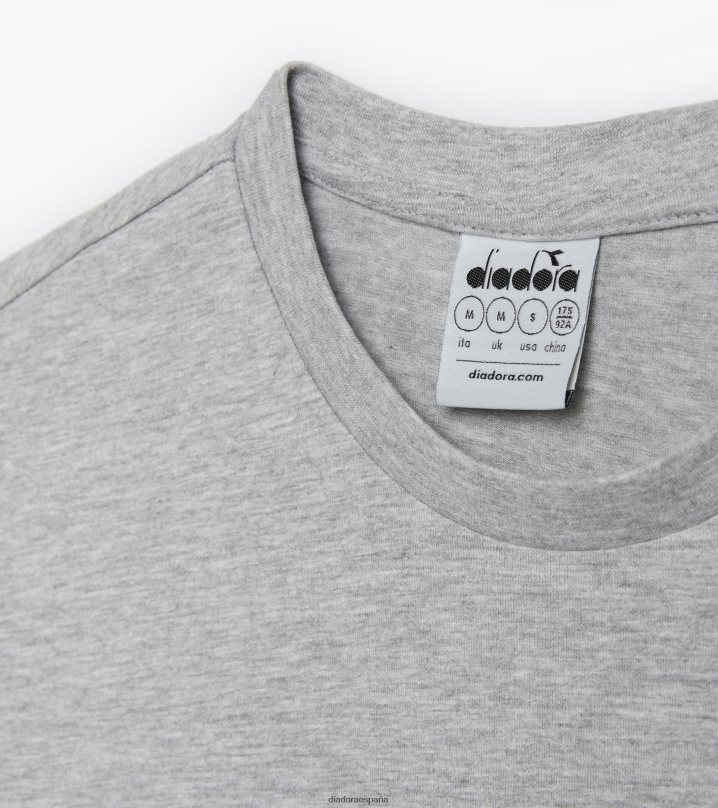camiseta ss core 8T8H4Z483 melange gris medio claro hombres Diadora vestir