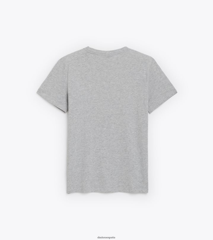 camiseta ss core 8T8H4Z483 melange gris medio claro hombres Diadora vestir