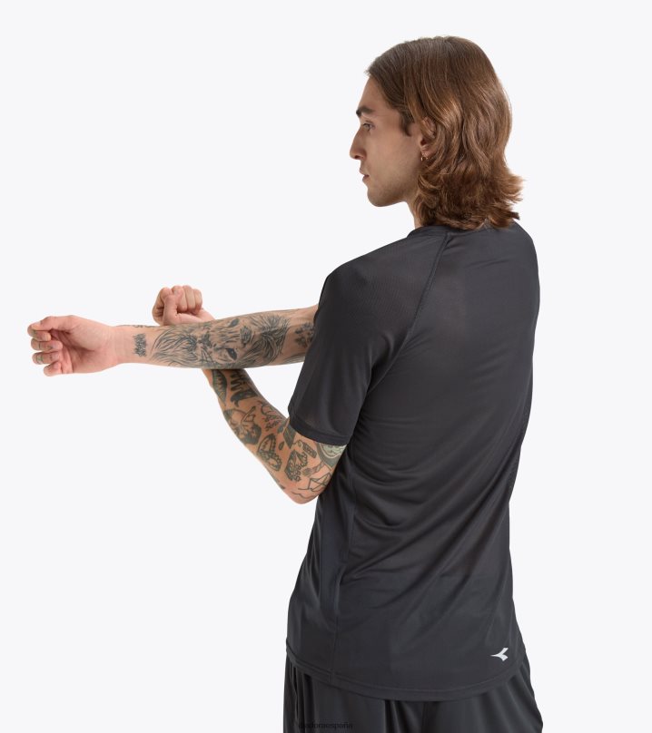 camiseta ss light be one ft 8T8H4Z363 negro hombres Diadora vestir