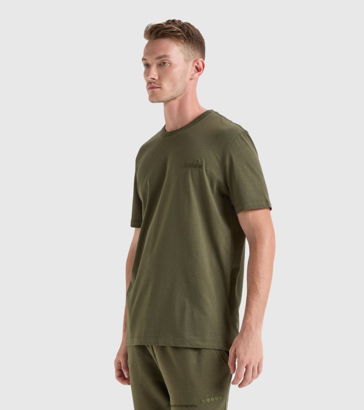 camiseta ss mii 8T8H4Z456 militar verde hombres Diadora vestir