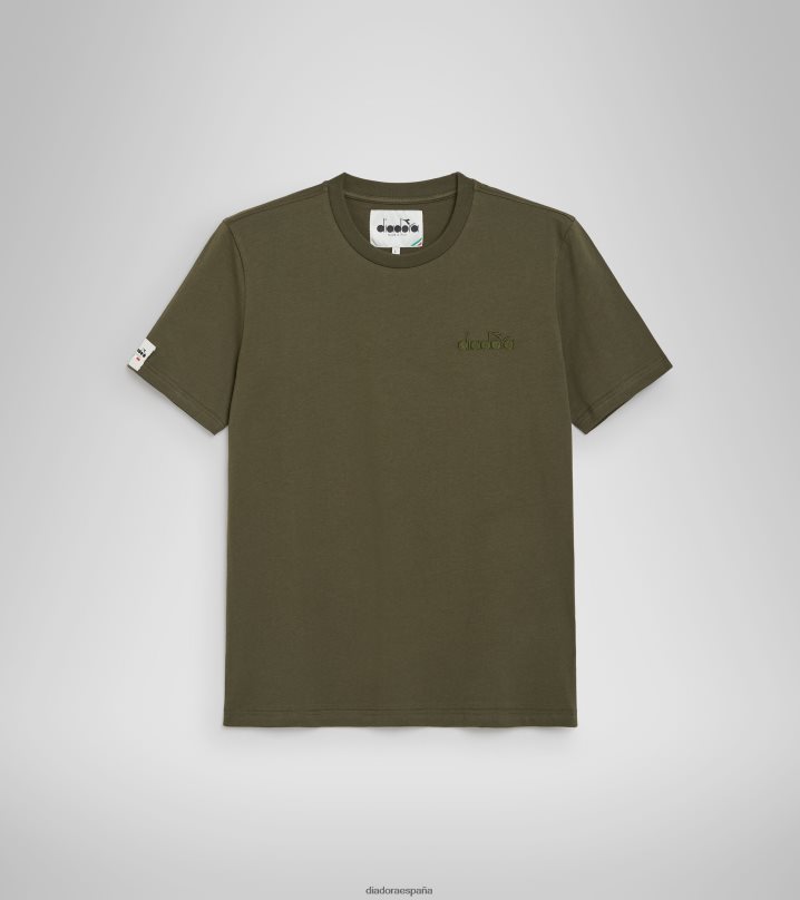camiseta ss mii 8T8H4Z456 militar verde hombres Diadora vestir