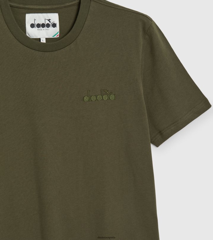 camiseta ss mii 8T8H4Z456 militar verde hombres Diadora vestir