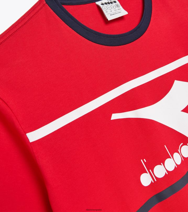 camiseta ss slam 8T8H4Z462 rojo carmín hombres Diadora vestir
