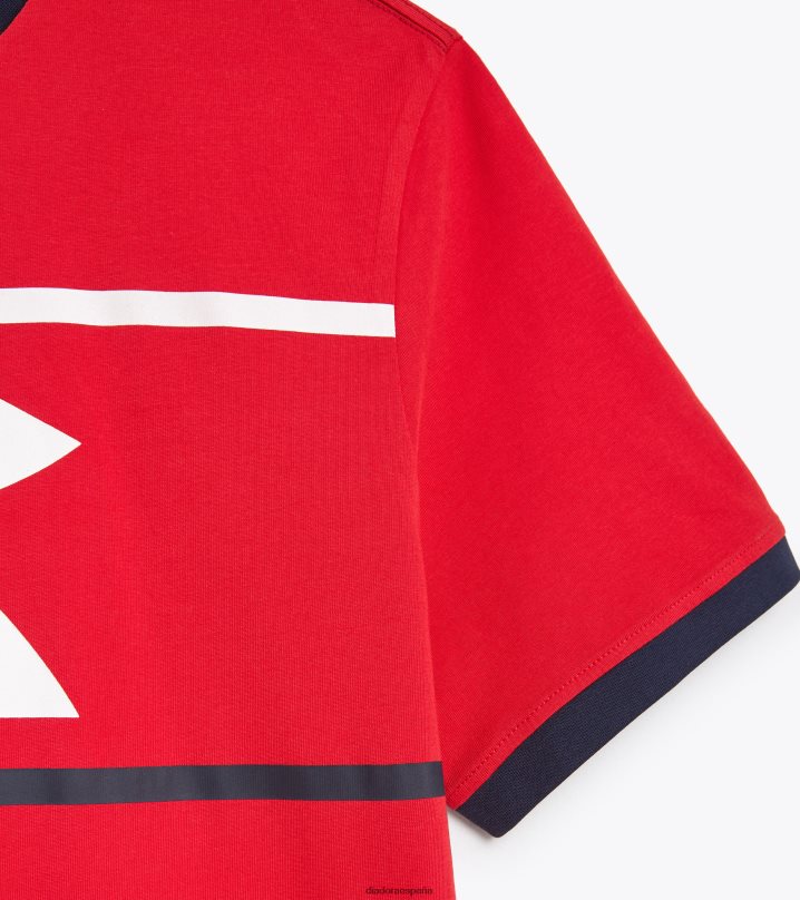 camiseta ss slam 8T8H4Z462 rojo carmín hombres Diadora vestir