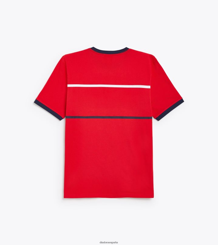 camiseta ss slam 8T8H4Z462 rojo carmín hombres Diadora vestir