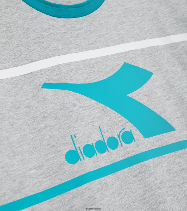 camiseta ss slam 8T8H4Z465 melange gris medio claro hombres Diadora vestir