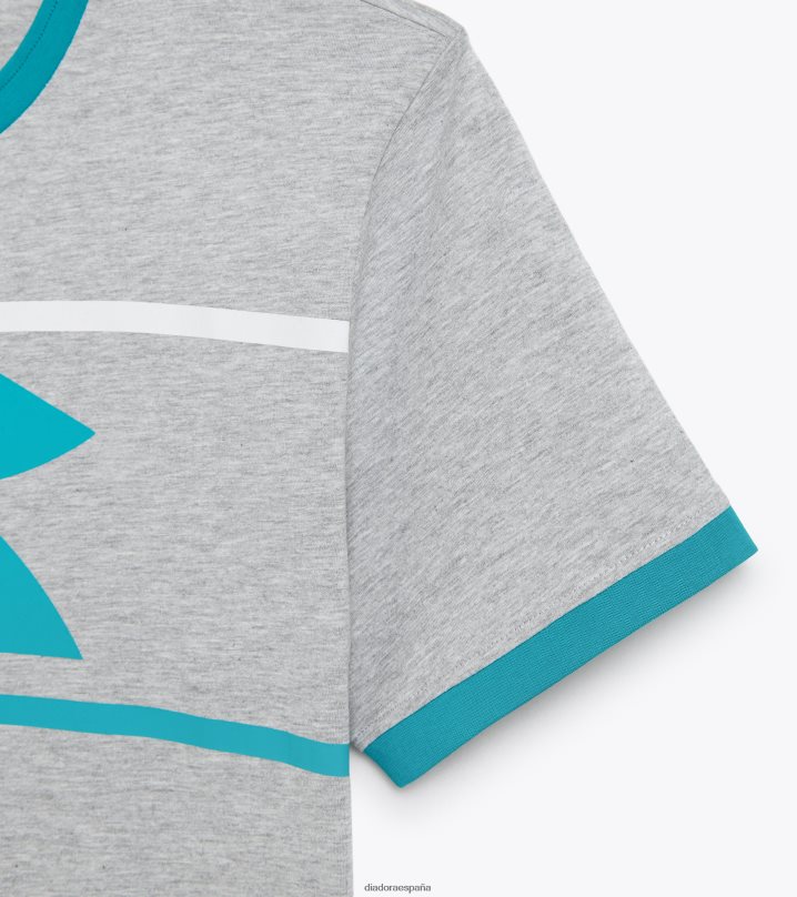 camiseta ss slam 8T8H4Z465 melange gris medio claro hombres Diadora vestir