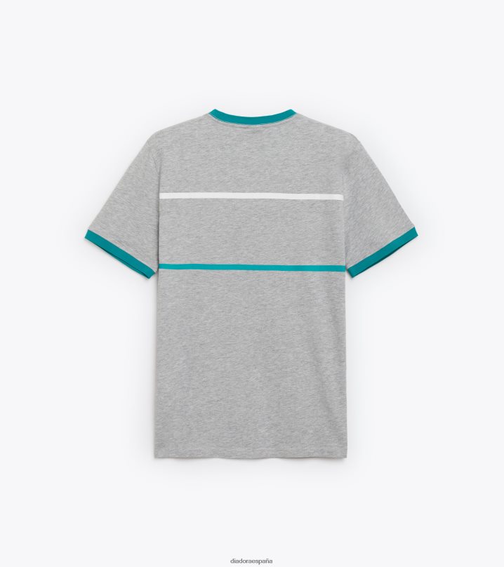 camiseta ss slam 8T8H4Z465 melange gris medio claro hombres Diadora vestir