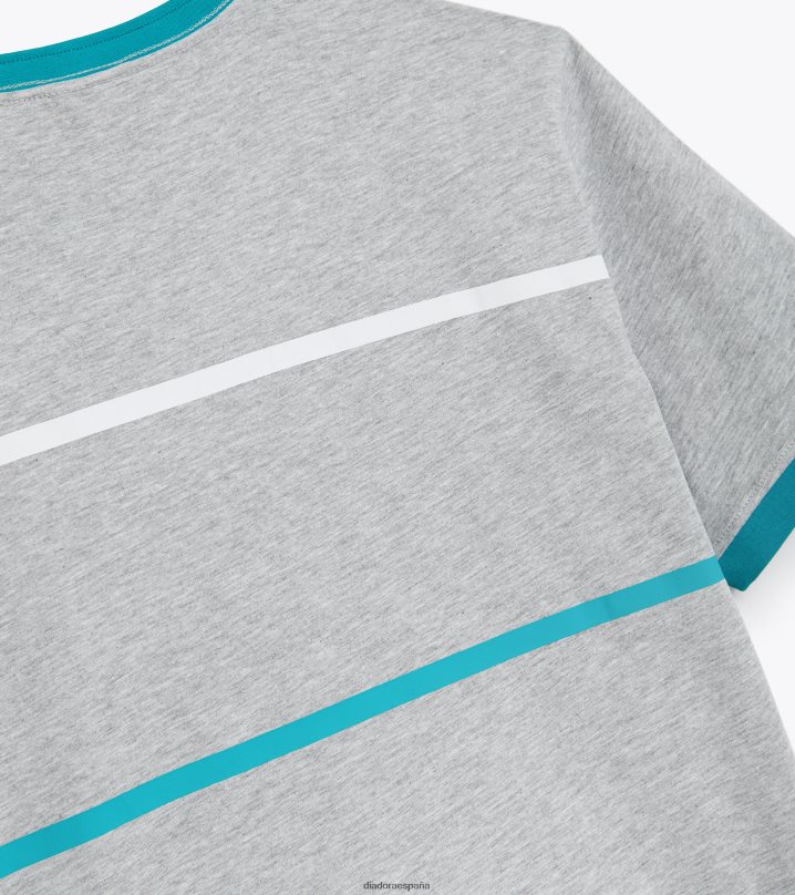 camiseta ss slam 8T8H4Z465 melange gris medio claro hombres Diadora vestir