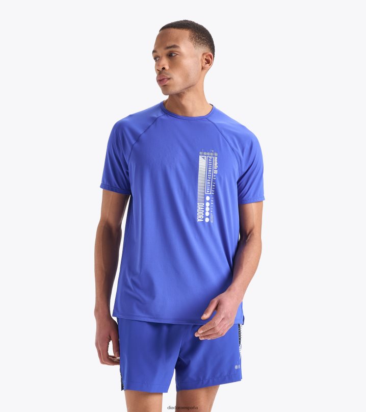 camiseta super light ss be one 8T8H4Z360 azul imperial hombres Diadora vestir