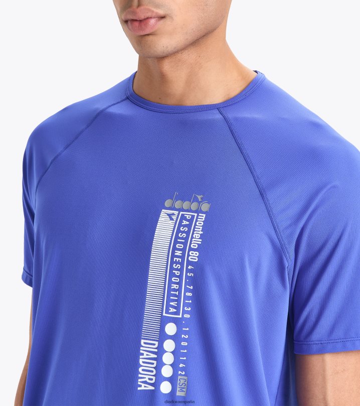 camiseta super light ss be one 8T8H4Z360 azul imperial hombres Diadora vestir