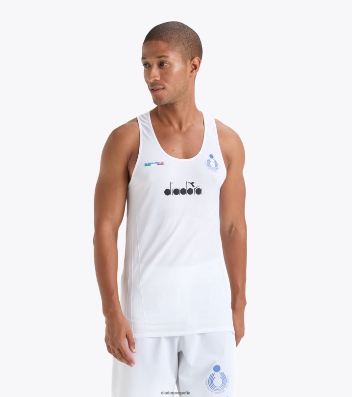 canotta gara uomo bv italia 8T8H4Z314 blanco óptico hombres Diadora vestir