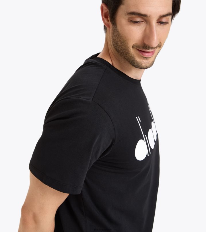 club de camisetas ss 8T8H4Z451 negro hombres Diadora vestir