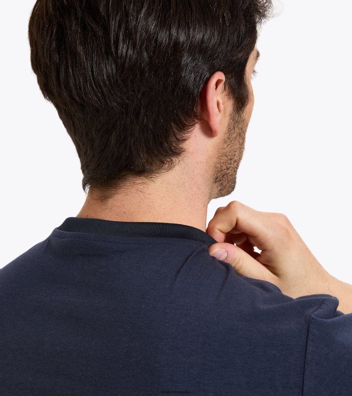 club de camisetas ss 8T8H4Z453 mezclilla azul hombres Diadora vestir