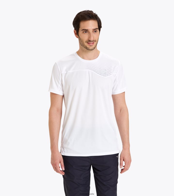 corte de camiseta 8T8H4Z441 blanco óptico hombres Diadora vestir