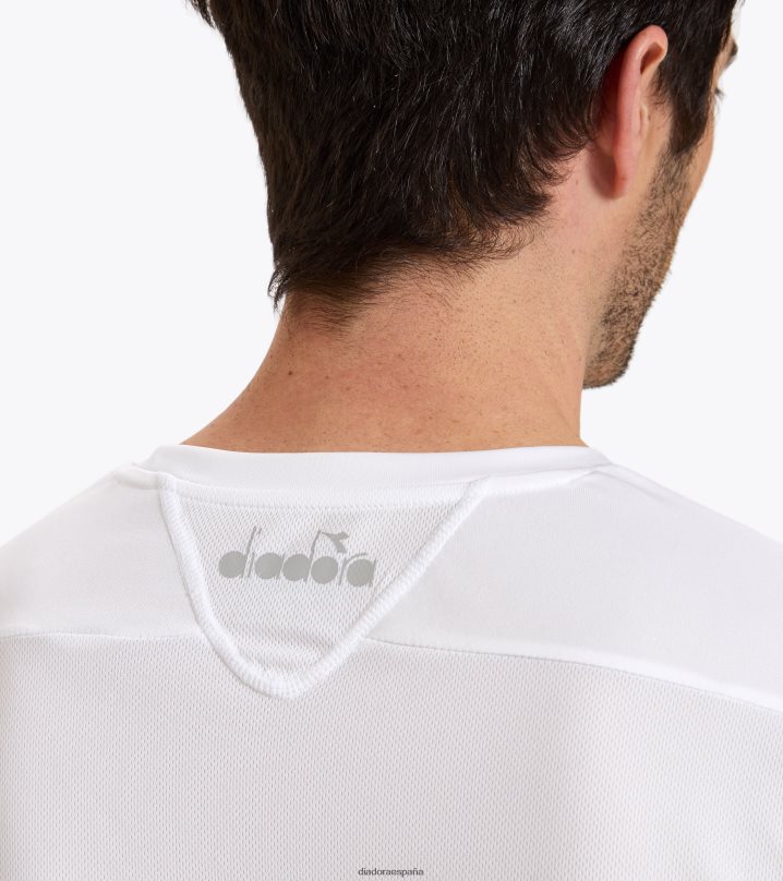 corte de camiseta 8T8H4Z441 blanco óptico hombres Diadora vestir