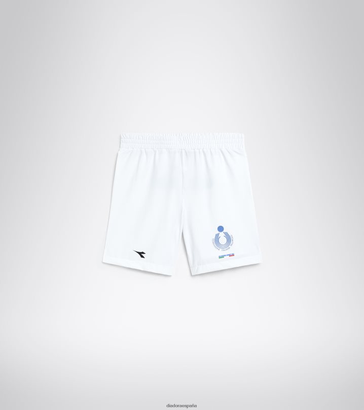 corto gara uomo bv italia 8T8H4Z276 blanco óptico hombres Diadora vestir