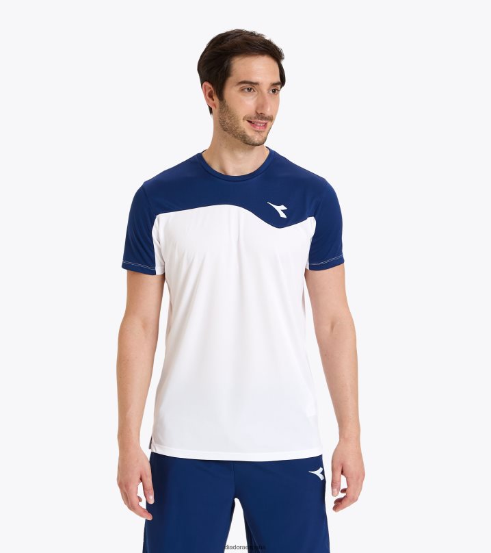 equipo de camiseta 8T8H4Z459 marina saltire hombres Diadora vestir