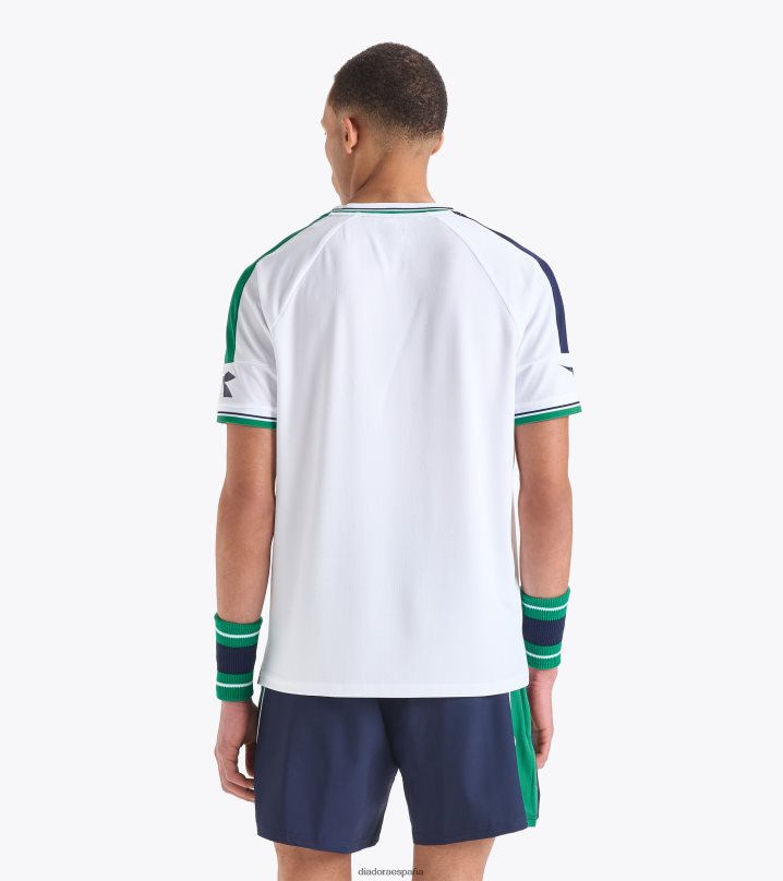 icono de camiseta ss 8T8H4Z329 blanco óptico hombres Diadora vestir