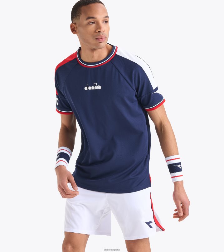 icono de camiseta ss 8T8H4Z330 corsario azul hombres Diadora vestir