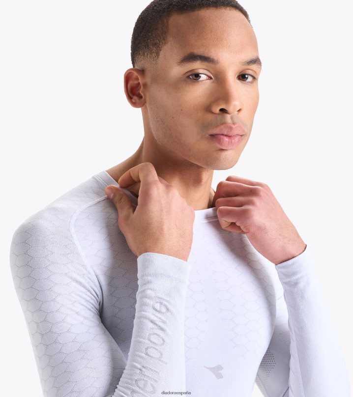 ls acto de camiseta 8T8H4Z378 blanco óptico hombres Diadora vestir