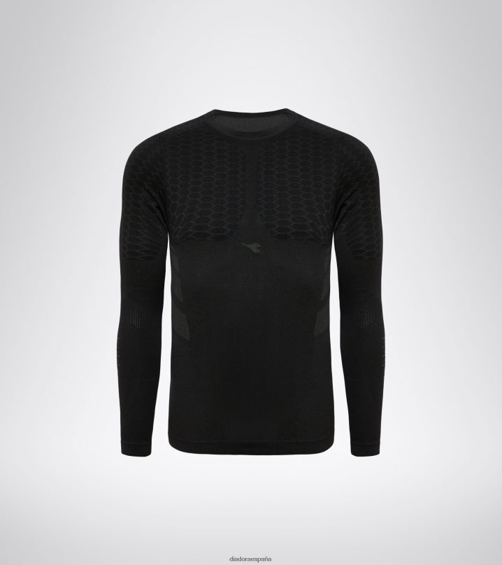 ls acto de camiseta 8T8H4Z379 negro hombres Diadora vestir