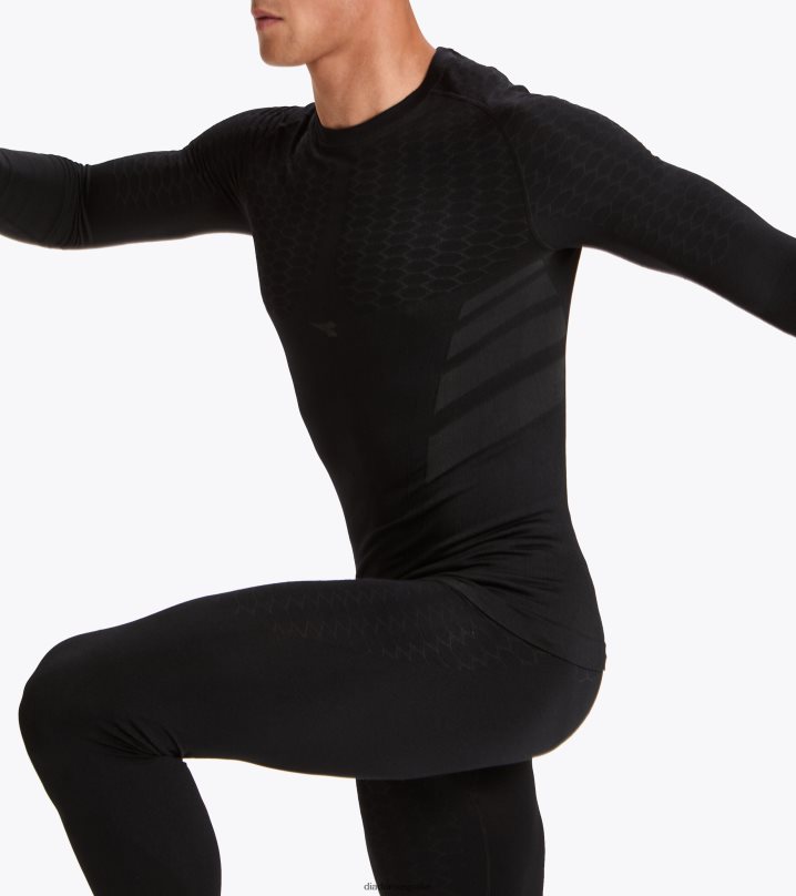 ls acto de camiseta 8T8H4Z379 negro hombres Diadora vestir