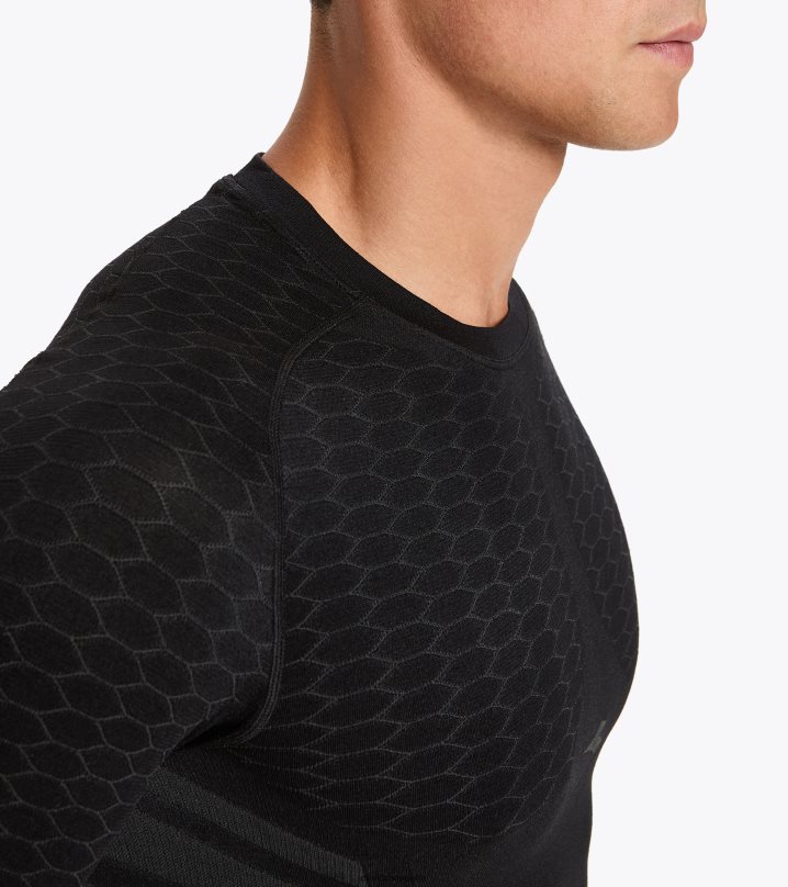 ls acto de camiseta 8T8H4Z379 negro hombres Diadora vestir