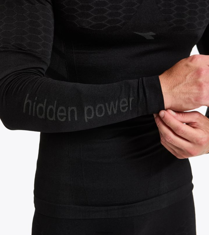 ls acto de camiseta 8T8H4Z379 negro hombres Diadora vestir