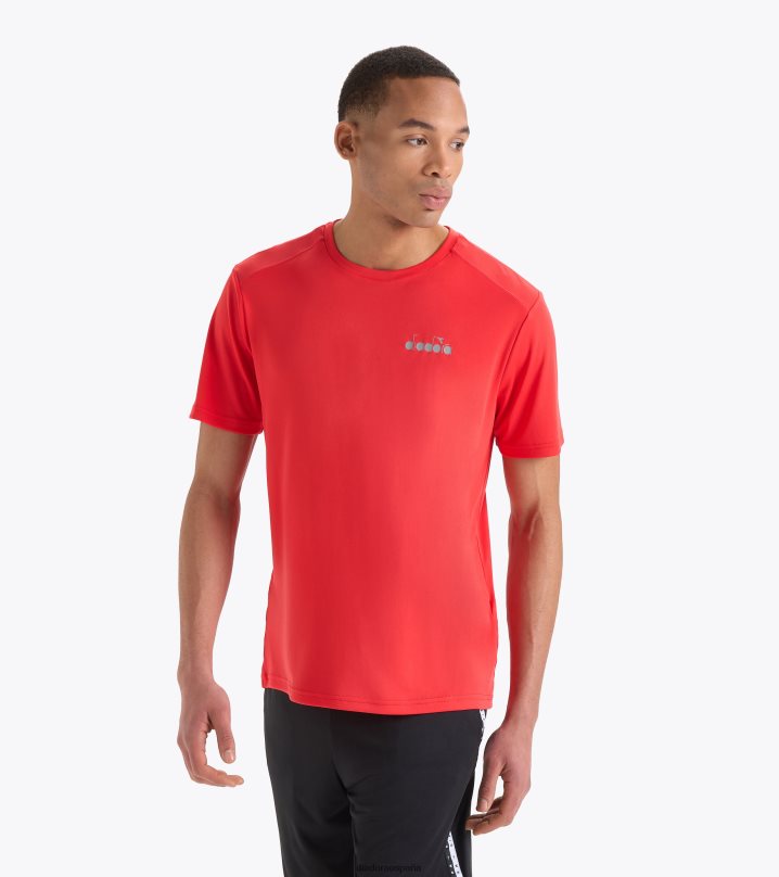 ss camiseta correr 8T8H4Z448 fer.red italia hombres Diadora vestir