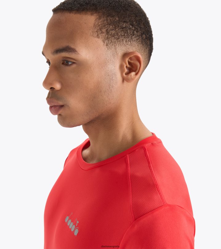 ss camiseta correr 8T8H4Z448 fer.red italia hombres Diadora vestir