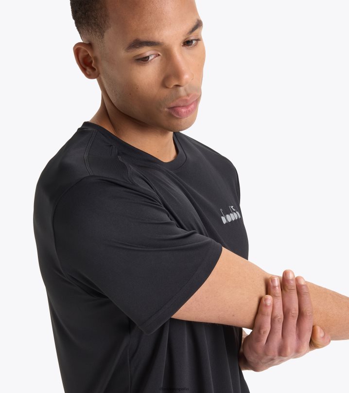 ss camiseta correr 8T8H4Z449 negro hombres Diadora vestir