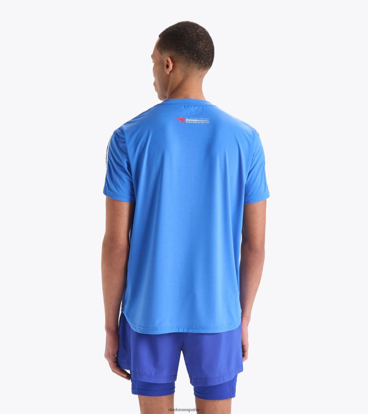 ss camiseta ser uno 8T8H4Z381 fiordaliso azul cielo hombres Diadora vestir
