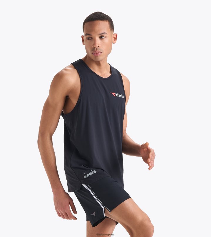 tanque superligero ser uno 8T8H4Z382 negro hombres Diadora vestir