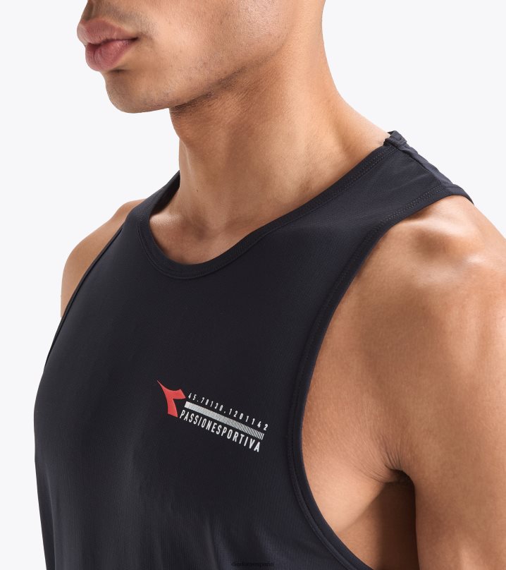 tanque superligero ser uno 8T8H4Z382 negro hombres Diadora vestir