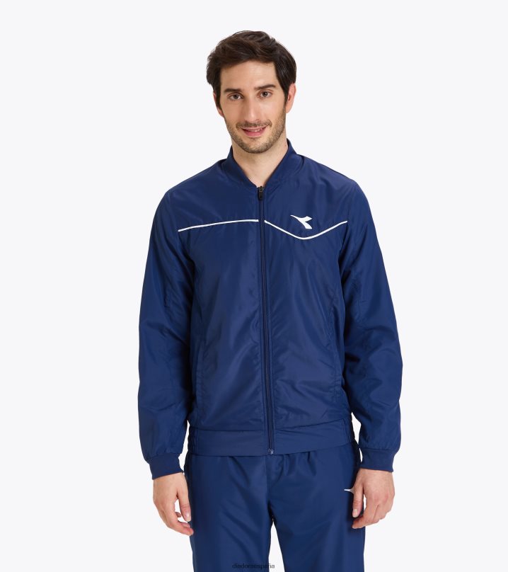 corte de chaqueta 8T8H4Z386 marina saltire hombres Diadora vestir