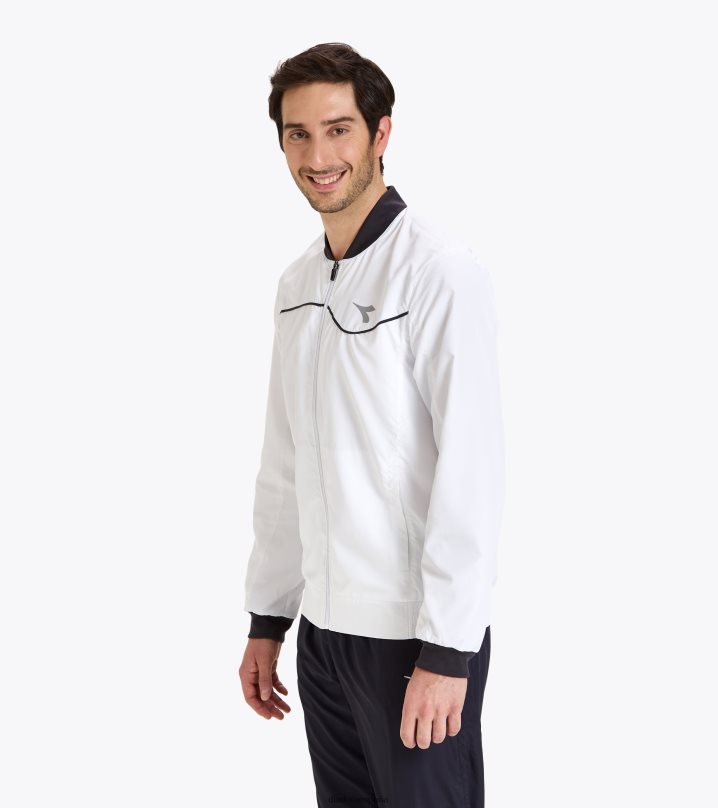 corte de chaqueta 8T8H4Z387 blanco óptico hombres Diadora vestir