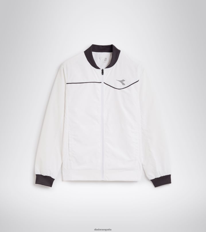 corte de chaqueta 8T8H4Z387 blanco óptico hombres Diadora vestir