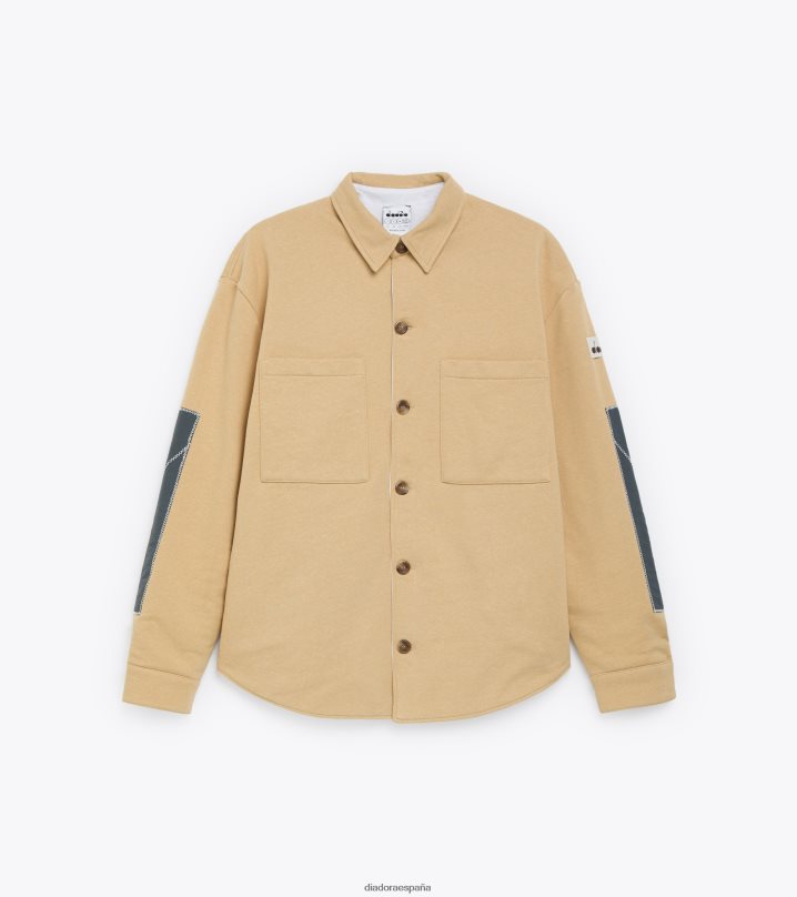 sobrecamisa reversible 2030 8T8H4Z57 arena cálida hombres Diadora vestir