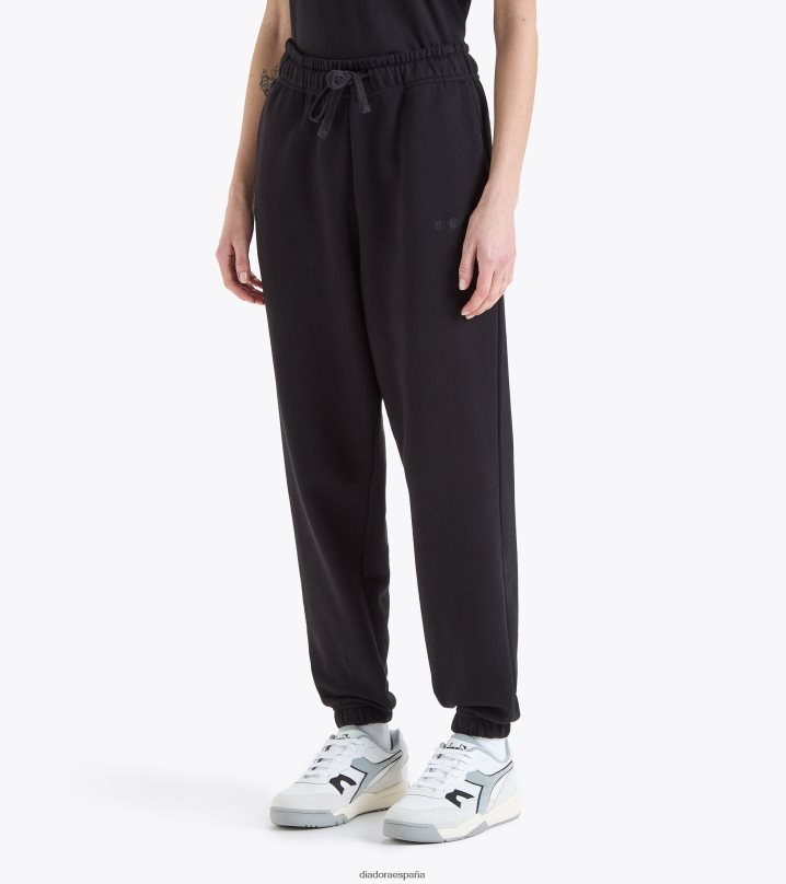 logotipo de spw del pantalón 8T8H4Z292 negro hombres Diadora vestir