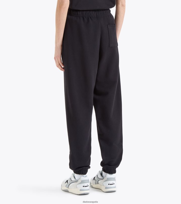 logotipo de spw del pantalón 8T8H4Z292 negro hombres Diadora vestir