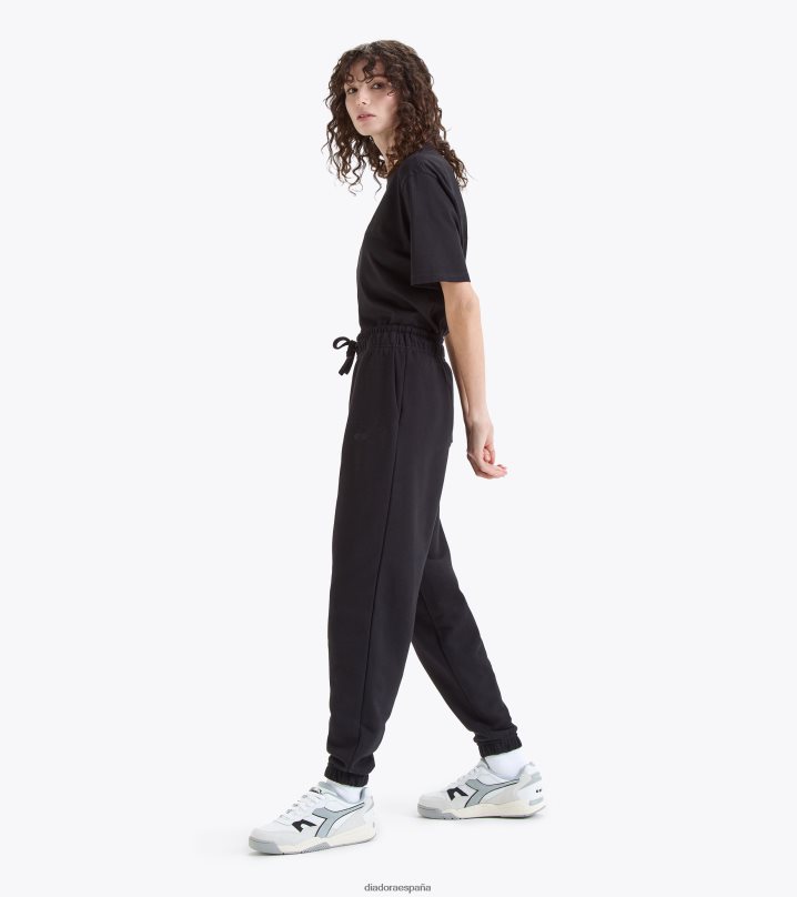 logotipo de spw del pantalón 8T8H4Z292 negro hombres Diadora vestir