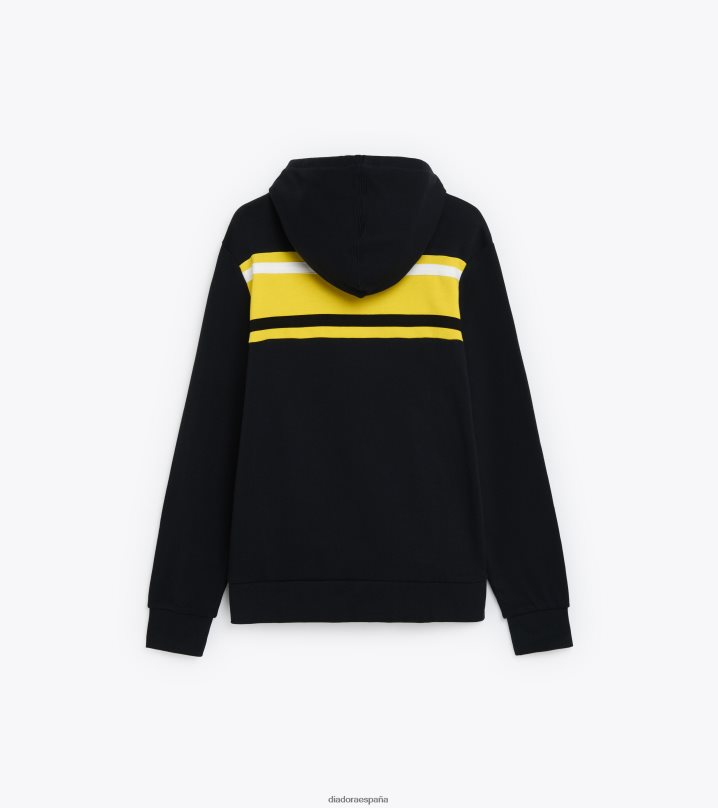 golpe con capucha 8T8H4Z308 negro hombres Diadora vestir