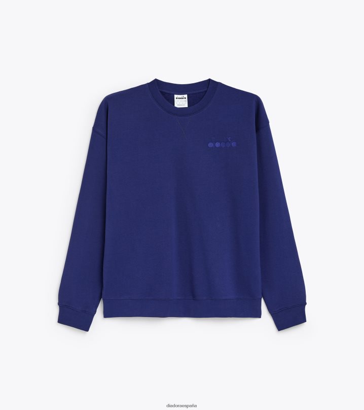 logotipo de spw de la tripulación de la sudadera 8T8H4Z278 Plano hombres Diadora vestir