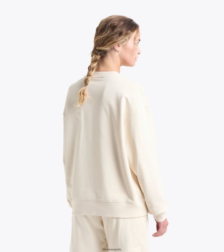 logotipo de spw de la tripulación de la sudadera 8T8H4Z279 cisne blanco hombres Diadora vestir