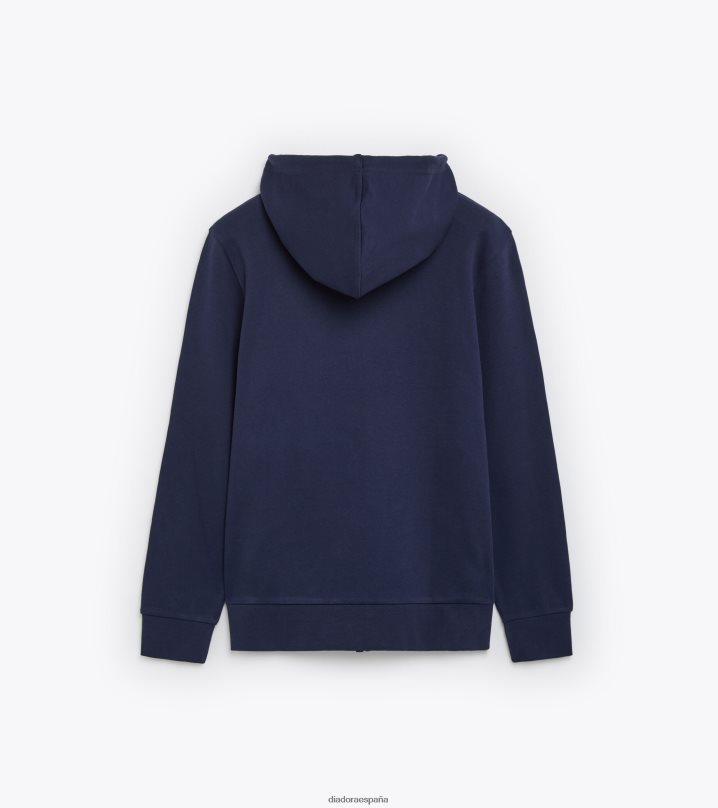 sudadera con capucha fz core 8T8H4Z332 azul marino clásico hombres Diadora vestir