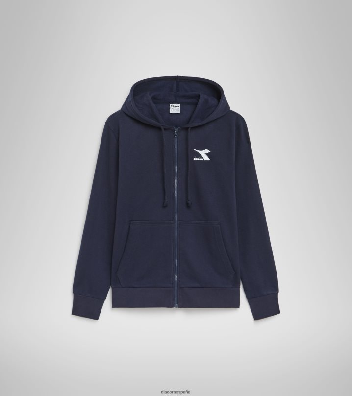 sudadera con capucha fz core 8T8H4Z366 azul marino clásico hombres Diadora vestir