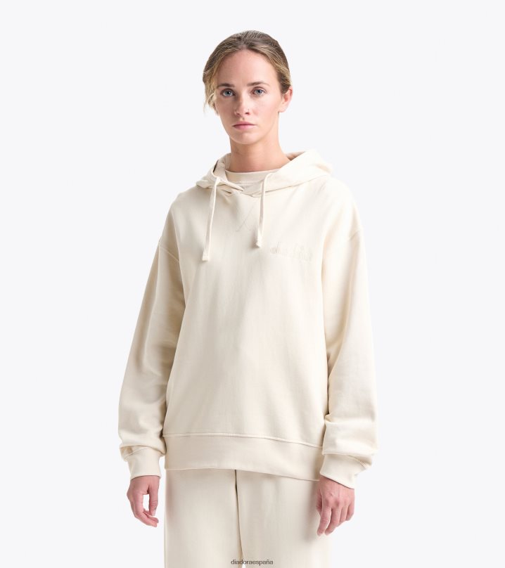 sudadera con capucha logo spw 8T8H4Z267 cisne blanco hombres Diadora vestir