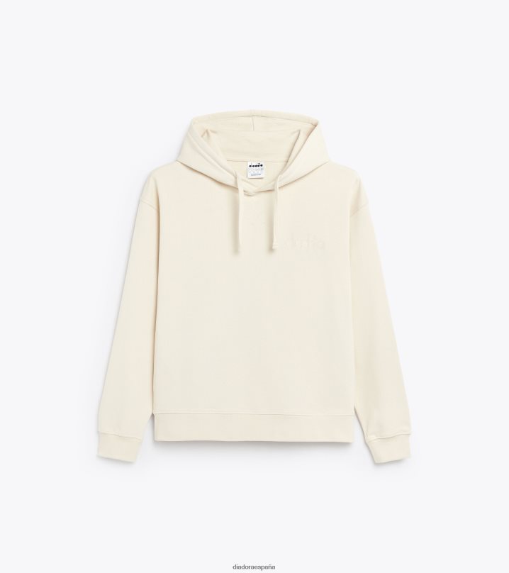 sudadera con capucha logo spw 8T8H4Z267 cisne blanco hombres Diadora vestir