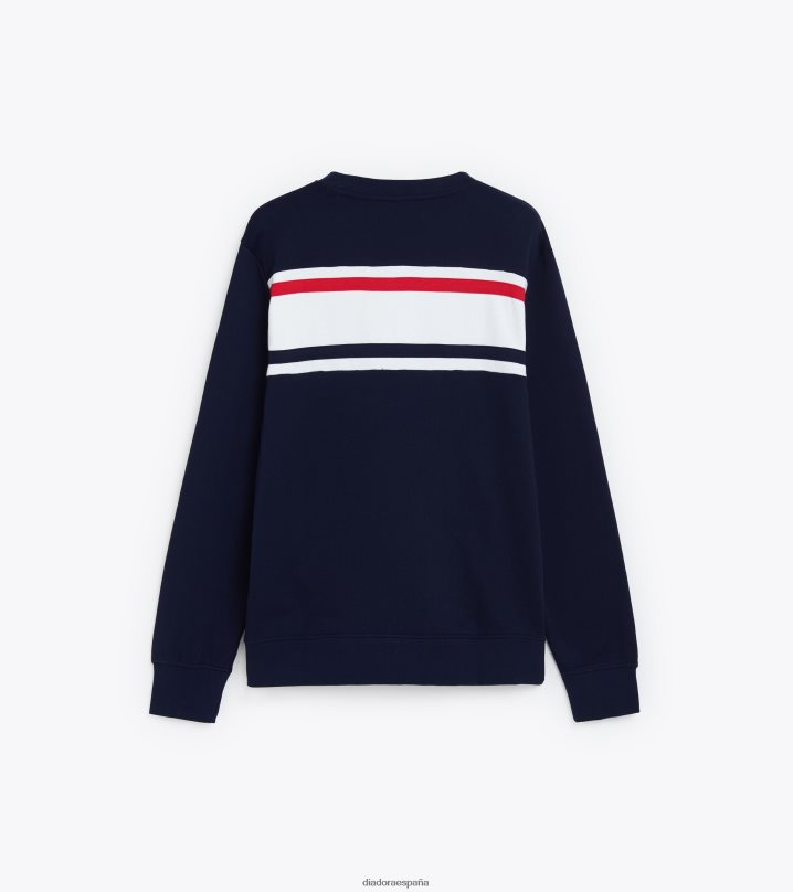 sudadera crew slam 8T8H4Z353 azul marino clásico hombres Diadora vestir